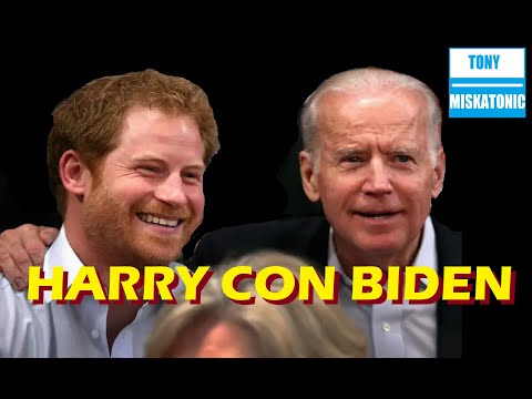 PRÍNCIPE HARRY EN TOMA DE POSESIÓN DE JOE BIDEN. PERRO CORRETEA A PRINCIPE WILLIAM