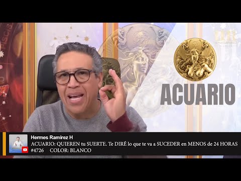 ACUARIO: QUIEREN tu SUERTE. Te DIRÉ lo que te va a SUCEDER en MENOS de 24 HORAS.