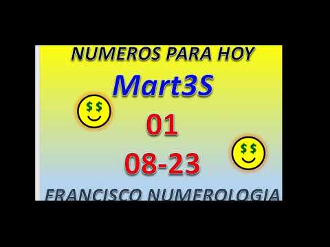 NUMEROS DEL MARTES  01+08+23