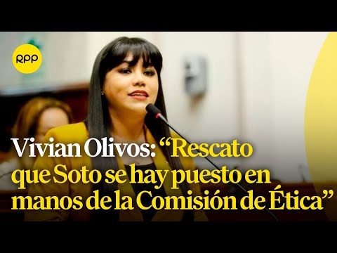 Vivian Olivos rescata que Alejandro Soto se haya puesto a disposición del la Comisión de Ética