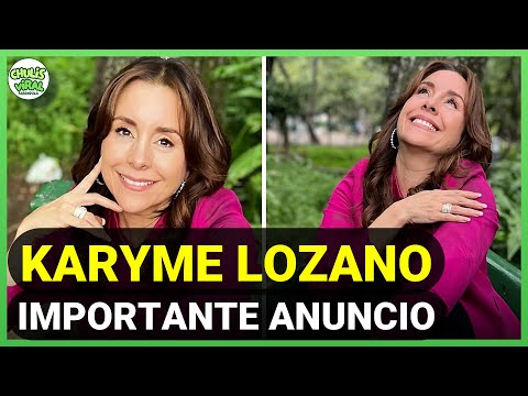 Karyme Lozano hace IMPORTANTE ANUNCIO ¡Crece la familia!