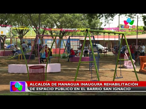 Alcaldía de Managua inaugura rehabilitación de espacio publico en el barrio San Ignacio