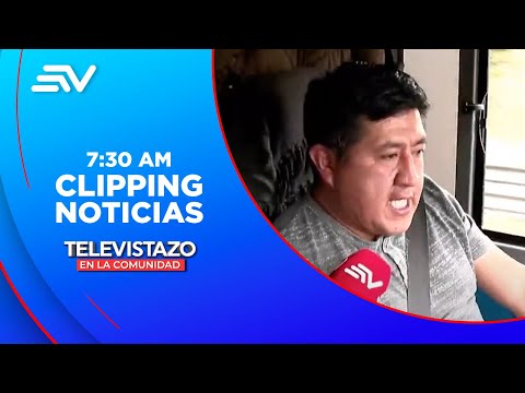 Pasajeros son asaltados a diario en la Av. Simón Bolivar | Televistazo | Ecuavisa