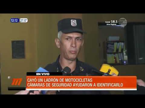 Cayó un ladrón de motos en Asunción