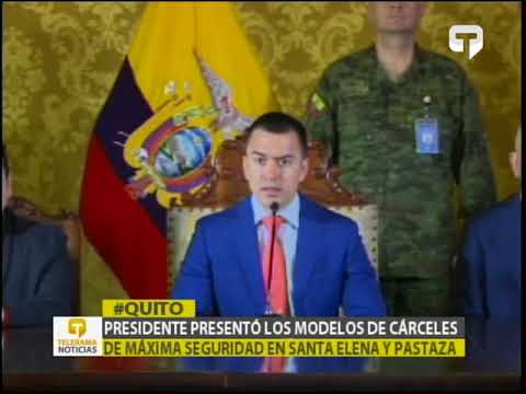 Presidente presentó los modelos de cárceles de máxima seguridad en Santa Elena y Pastaza