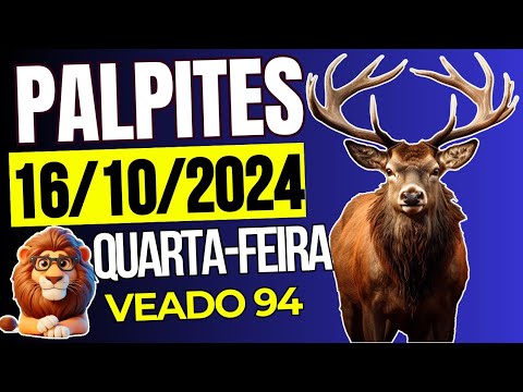 Palpites Do Dia 16/10/2024 | TODAS AS LOTERIAS