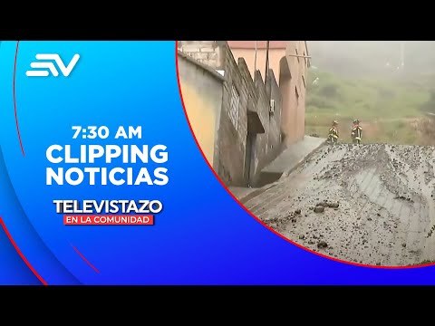 Deslizamiento de lodo en Conocoto | Televistazo | Ecuavisa