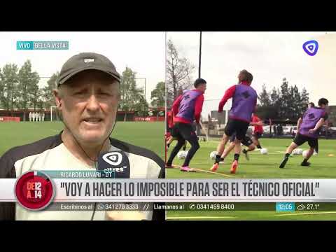 Ricardo Lunari en la previa del debut con Tigre