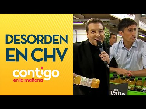 NUEVA PEGUITA DE ROBERTO JC Rodríguez regaló jugos en CHV con Roberto Cox - Contigo en la Mañana