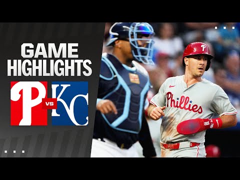 Phillies vs. Royals Game Highlights (8/23/24) | MLB Highlights