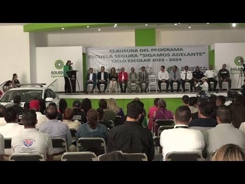 Tras su implementación en 49 planteles, clausuran autoridades de Soledad el programa Escuela Segura