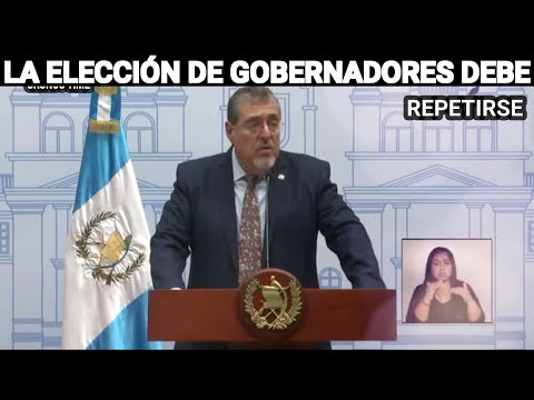 BERNARDO ARÉVALO DICE QUE LA ELECCIÓN DE GOBERNADORES DEBE REPETIRSE EN VARIOS DEPARTAMENTOS GUATE