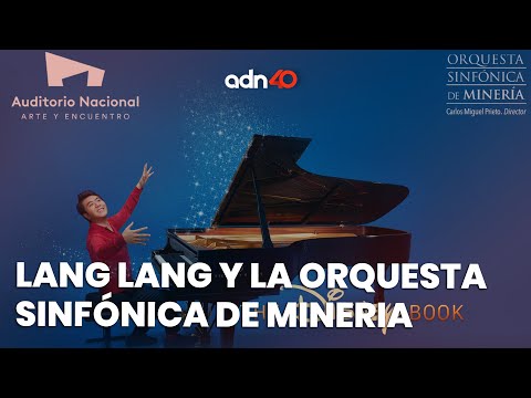 The disney book un concierto del pianista Lang Lang acompañado de la Orquesta Sinfónica de Minería