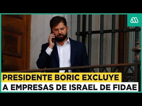 Presidente Boric defiende decisión de excluir empresas de Israel de la Fidae