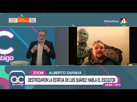 Algo Contigo - Destrozaron la estatua de Luis Suárez: Habla Alberto Saravia, el escultor