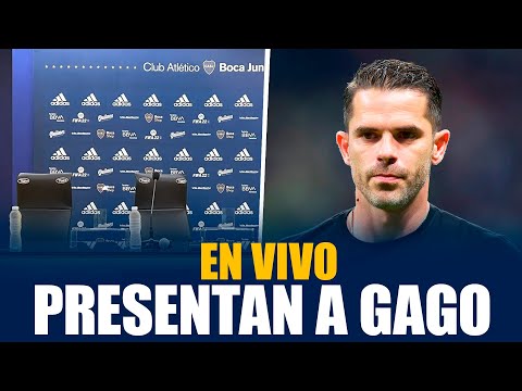 LA PRESENTACION EN VIVO de FERNANDO GAGO en BOCA como NUEVO TECNICO