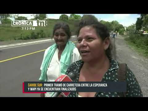 Nicaragua: Carretera entre La Esperanza y Wapí aporta al crecimiento nacional
