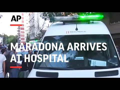 Maradona arrives at hospital for brain surgery