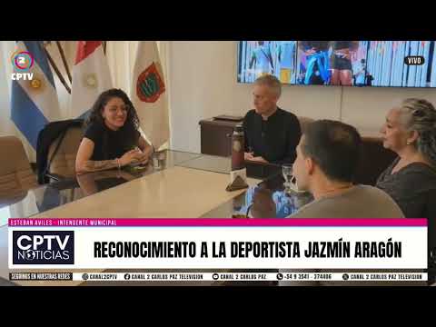 Reconocimiento a la deportista Jazmín Aragón