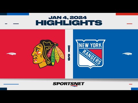 NHL Highlights | Blackhawks vs. Rangers - January 4, 2023