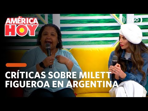 América Hoy: Críticas sobre Milett Figueroa como jurado en Argentina (HOY)