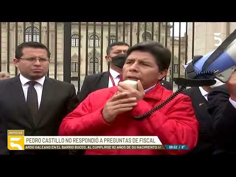 Perú: Pedro Castillo reiteró su inocencia ante la fiscal que lo investiga por presunta corrupción