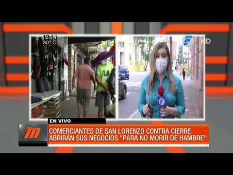 Comerciantes de San Lorenzo no acatarán las restricciones
