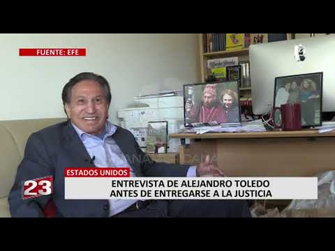 Alejandro Toledo se entregará a autoridades de EE. UU. y hace pedido a la justicia peruana