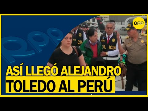 #EnVivo | ALEJANDRO TOLEDO llega al Perú tras su extradición de Estados Unidos