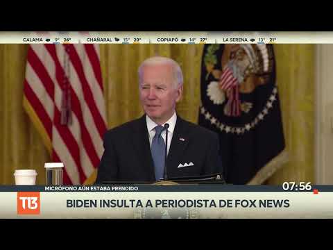 Son of a b%@!: Biden insulta a reportero de FOX News