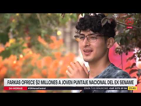 Farkas ofrece $2 millones a joven puntaje nacional del exSename