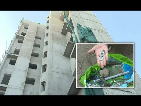 Ate: Vecinos denuncian que les cae de todo desde lo alto de edificio en construcción