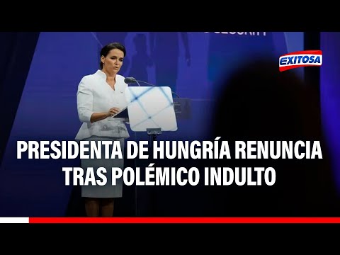 Presidenta de Hungría renuncia tras polémico indulto