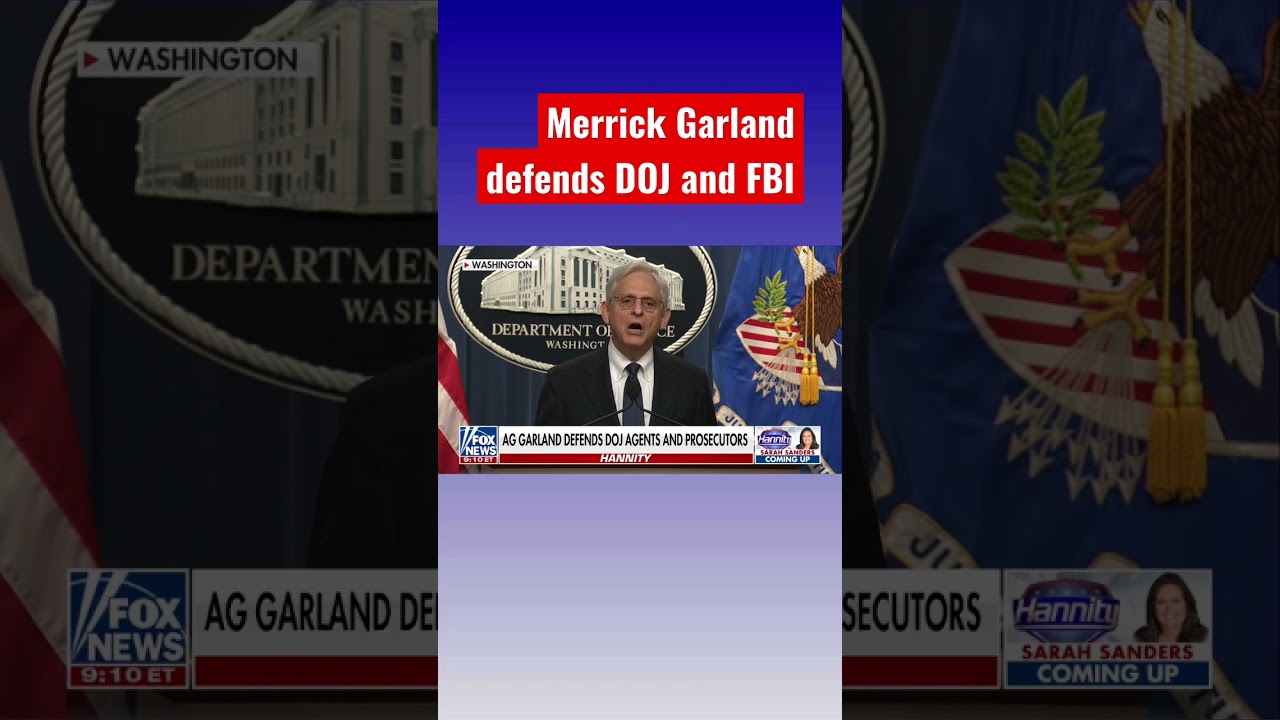 Merrick Garland defends Justice Department’s ‘professionalism’ #shorts