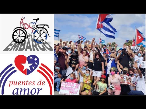 PUENTES DE AMOR CARLOS LAZO Y POR LA FAMILIA CUBANA PROTESTON CUBANO ES LO MISMO