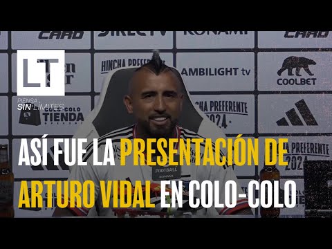 Así fue la presentación de Arturo Vidal en Colo-Colo