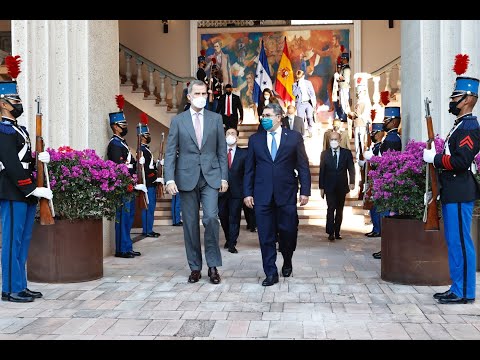 Encuentro de S.M. el Rey con Su Excelencia el Presidente de la República de Honduras