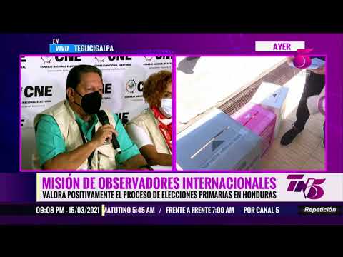 Observadores Internacionales hacen observaciones sobre elecciones primarias en Honduras