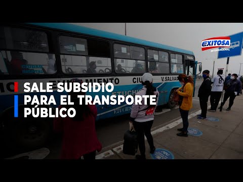 Sale el subsidio para el transporte público