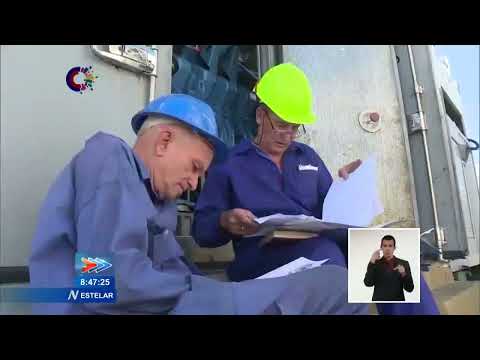 Trabajan en el montaje de motores de Generación Diésel recién llegados a Cuba