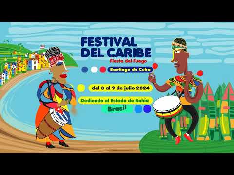 Representación de grupos portadores y países en el 43 Festival del Caribe.