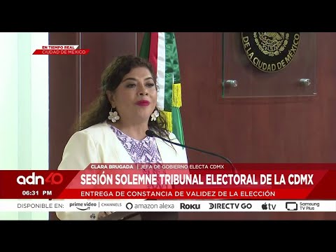 ¡Última Hora! Mensaje de Clara Brugada tras recibir constancia de validez de jefatura de gobierno