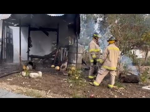 Reportan un incendio en el barrio la Esperanza en Jalapa