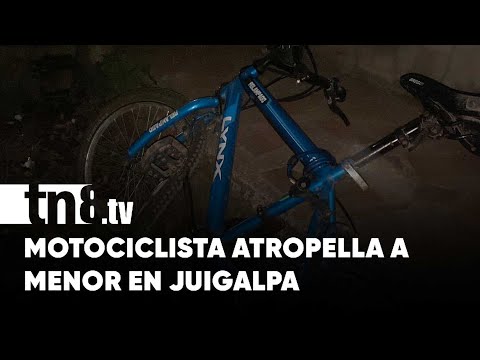 Un menor resultó lesionado al ser atropellado por un motociclista en Juigalpa - Nicaragua