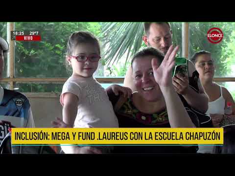 Mega y Fundación Laureus realizaron actividad de inclusión en Club Echagüe