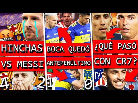 BARÇA silbo a MESSI y PSG canto esta CANCIÓN+ ESTUDIANTES ganó BOCA+ VERDAD de DI MARIA vs CRISTIANO