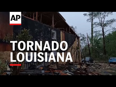 Tornado causes damage in Slidell, Louisiana