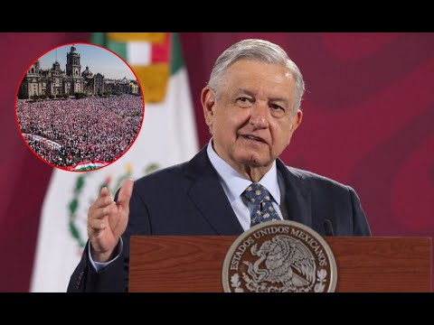 Presidente de México ningunea marcha en su contra: Máximo hubo 100 mil asistentes