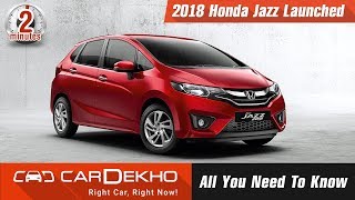 2018 Honda Jazz Launched | All You Need To Know | #In2Mins