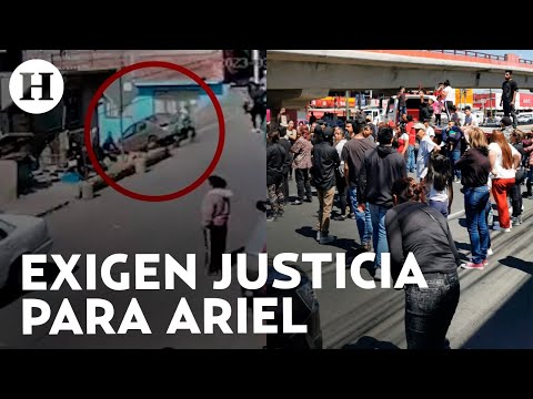 Con ataúd, familiares de Ariel bloquean Vía Morelos, Ecatepec; exigen no se libere a los detenidos